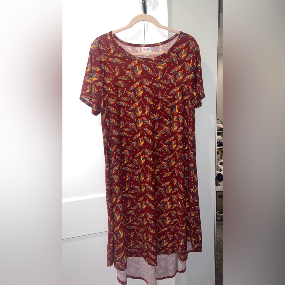 LuLaRoe Multicolor Leaf Maxi Dress